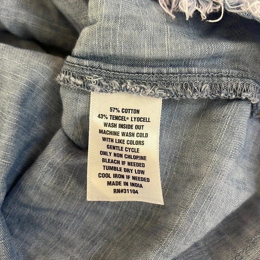 Women’s True Craft denim lace up top 2X - Picture 4 of 4